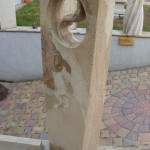 individueller Grabstein aus Sandstein